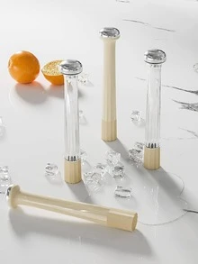 1 pieza Machacador ABS fruta modernista manual fruta para cocina - transparente - Ver 2