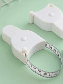 1pc Plastic Measuring Tape, Modernist Band Tape For Home Tape Measure - White - View 6