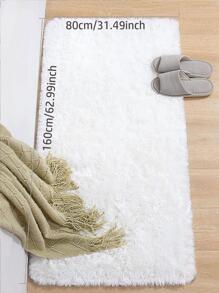 Soft Long Rug For Bedroom Living Room White Plush Fluffy Bedside Rug  Shag Fluffy  Rug Carpet Non Shedding For Nursery Children Kids Girls Room Home Decorative ,Room Decor