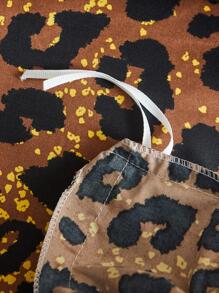 3pcs/set Leopard Pattern Duvet Cover Set, 1 Duvet Cover & 2 Pillowcase, Modern Polyester Bedding Set For All Season - Multicolor - View 5