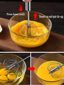 1 pieza Batidor de acero inoxidable - Plateado - Ver 4