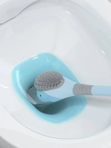 1pc Cartoon Design Toilet Cleaning Brush - Multicolor - View 4