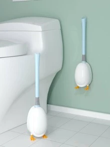 1pc Cartoon Design Toilet Cleaning Brush - Multicolor - View 1