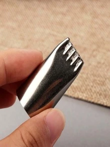 1pc Stainless Steel Piping Tip - Silver - View 4