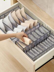 1pc Multi-Grid Underwear Storage Box Halloween Decorations Halloween Costumes Autumn Decor Festival Decor - Grey - View 5