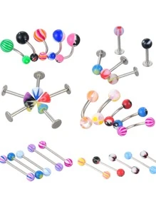 110 piezas de colores Joya de cuerpo Set - Multicolor - Ver 5
