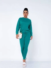 Women Two-piece Outfits - Baby Blue - View 1