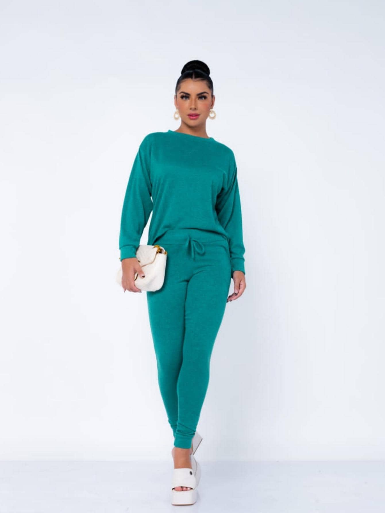 Women Two-piece Outfits - Baby Blue - View 1