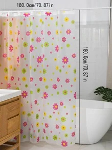 1 Họa Tiết Hoa Màn Tắm Hiện Đại PEVA Chống Nước Tắm Lót Cho Phòng Tắm - Nhiều màu - Xem 2