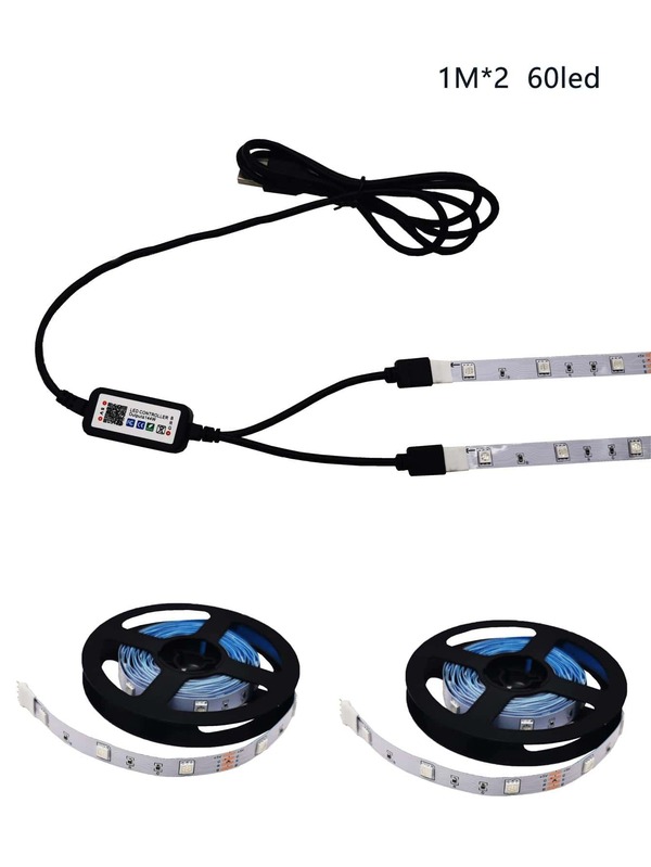 1pc App Controlled Smart RGB Led Strip Light For Party And Bedroom