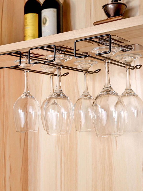 1pc Iron Hanging Wine Glass Storage Rack SHEIN USA