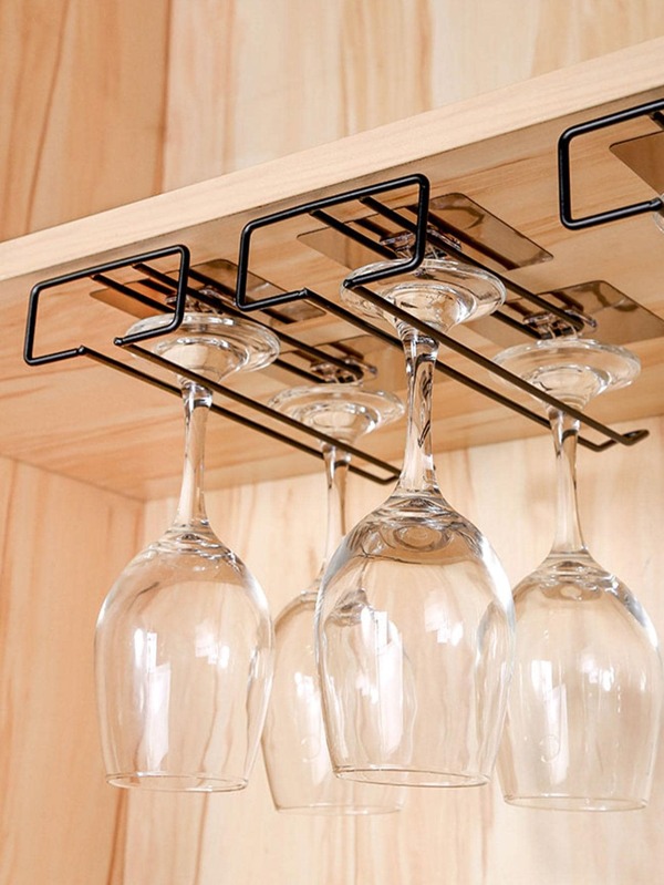 1pc Iron Hanging Wine Glass Storage Rack SHEIN USA