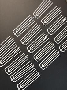 10pcs Iron Curtain Hook - White - View 1