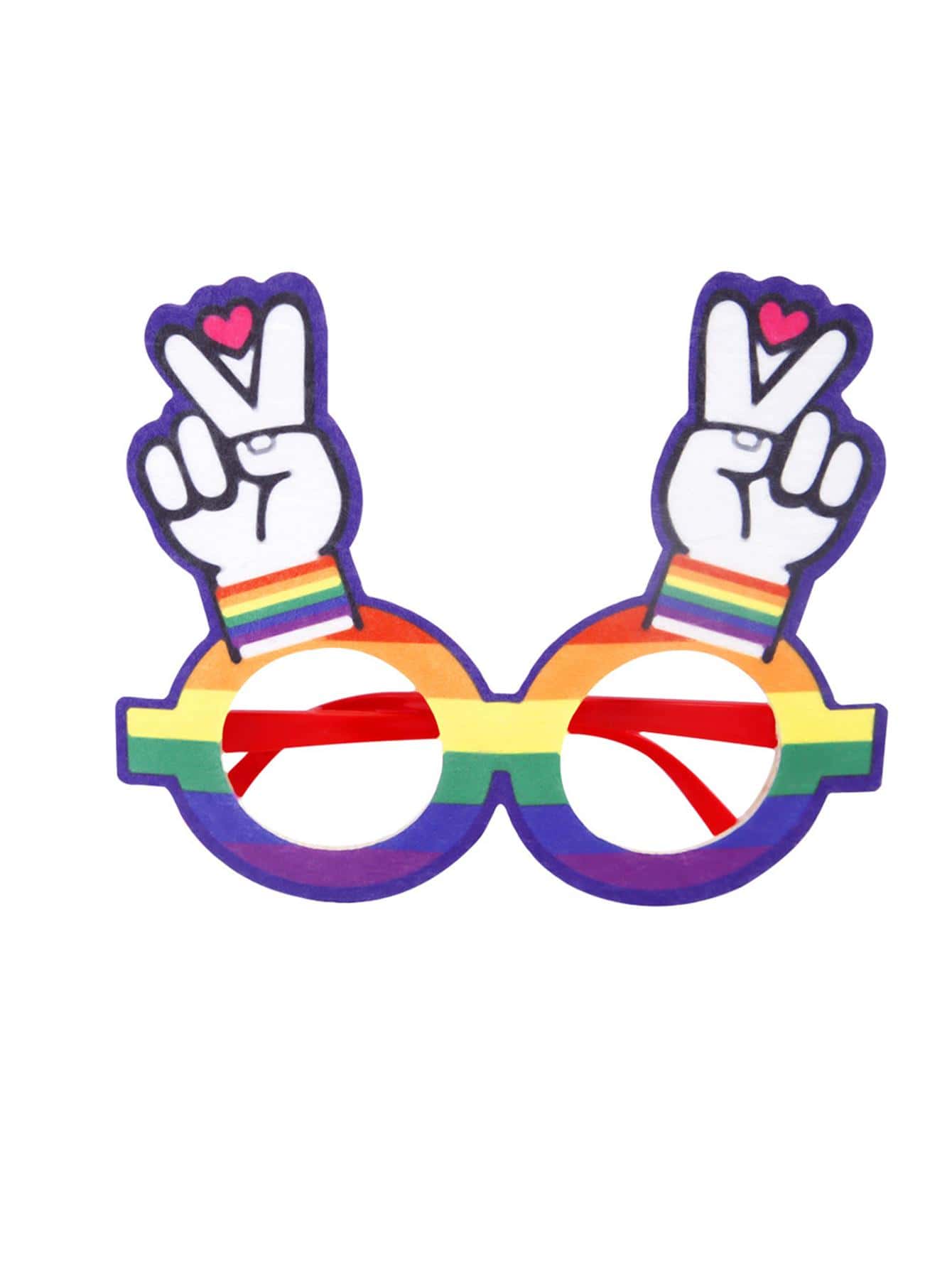 1pair Glasses Design Party Glasses - Multicolor - View 1