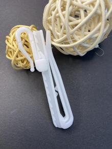 10pcs Adjustable Plain Curtain Hook - White - View 3
