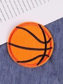 1 Bóng Rổ Thiết Kế Sắt Trên Miếng Dán, Polyester Hiện Đại Tự Làm Quần Áo Phụ Kiện Hàng Ngày - trái cam - Xem 1