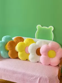 1個花朵墊,辦公室課堂椅子沙發太陽花瓣枕屁墊裝飾枕頭 - 灰色 - 查看 2