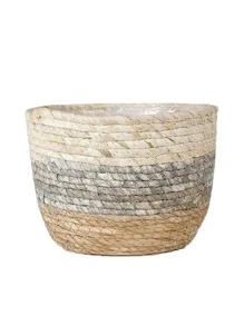 1 hộp đựng cây bằng rơm, lọ hoa hai tông màu hiện đại cho gia đình - Nhiều màu - Xem 7
