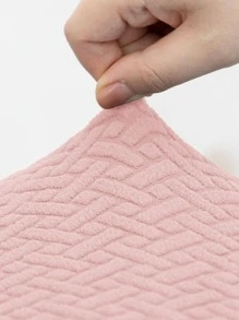 1 Đồng Màu Ghế Đệm, Tối Giản Ghế Polyester Đệm Cho Gia Đình - Hồng - Xem 5