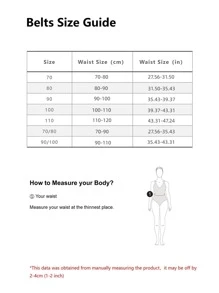 1入組女性時尚多用途橢圓形搭扣腰帶適用於日常 - 棕色 - 查看 6