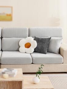 1pc Premium Solid Color Chenille Universal Sofa Cushion Cover,  Style Anti-Skid Elastic Sofa Cover, Pet Scratch And Stain Resistant Sofa Slipcover For L-Shape Sofa And 1/2/3/4 Seats Sofa (Sold Separately) - Light Grey - View 6