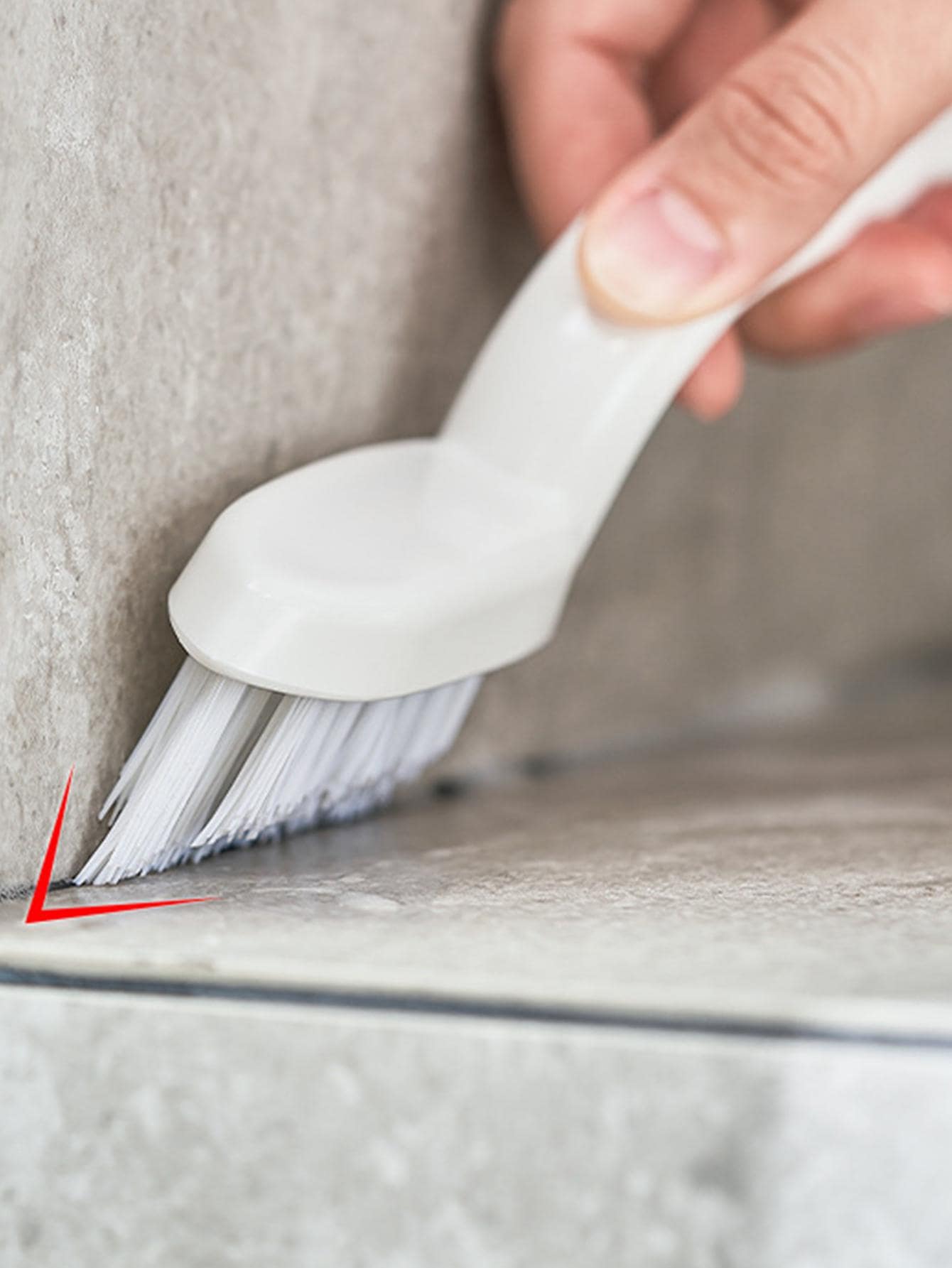 1入組縫隙清潔極簡風格白色縫隙清潔刷適用於家用的 - 白色 - 查看 1