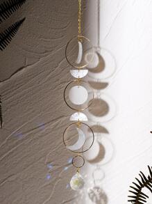 1 PC PMMA Treo Tường, Trang Trí Mặt Trăng Treo Trang Trí Cho Gia Đình - trắng - Xem 4