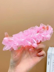 4pcs Girls Faux Pearl Decor Fashionable Hair Tie For Daily Life - Multicolor - View 6