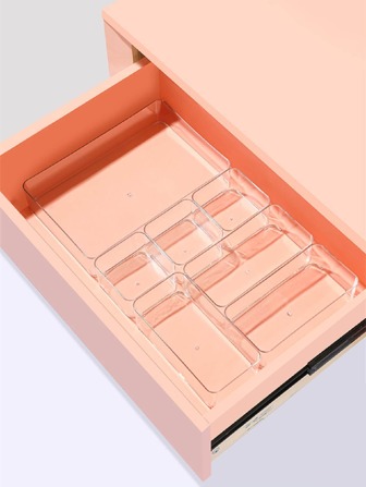 5入組透明抽屜收納盒