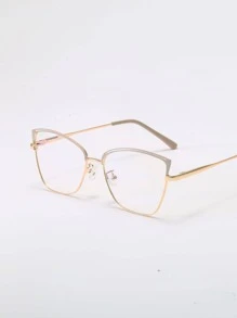 1副女士貓眼框架時尚眼鏡適用於日常 - 彩色 - 查看 3