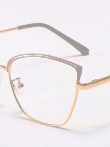 1副女士貓眼框架時尚眼鏡適用於日常 - 彩色 - 查看 4
