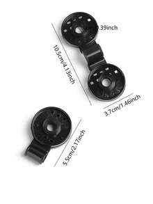 50 piezas PVC unicolor multifuncional Sombrilla red Clip - Negro - Ver 7