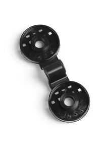 50 piezas PVC unicolor multifuncional Sombrilla red Clip - Negro - Ver 3