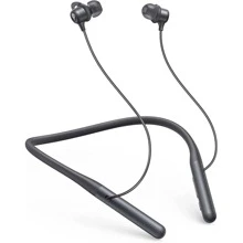 Soundcore Anker Life U2 Bluetooth Neckband Headphones with 24 H Playtime, 10 mm Drivers, Crystal-Clear Calls with CVC 8.0, USB-C Fast Charging, Foldable & Lightweight Build, IPX7 Waterproof - 黑色 - 查看 1