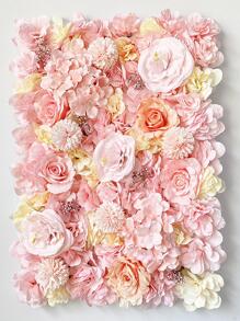 قطعة واحدة زهر صناعية لون شمبانيي قماش زهور اصطناعية خلفية زخارف الى منزل زخرفة