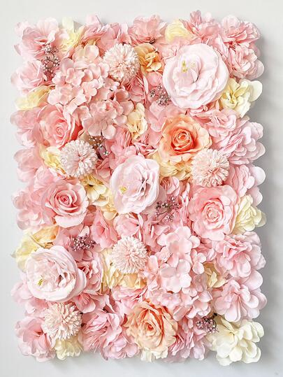 قطعة واحدة زهر صناعية لون شمبانيي قماش زهور اصطناعية خلفية زخارف الى منزل زخرفة