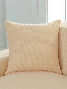 1入組素色沙發套，現代滌綸防水沙發套，適用於家居裝飾 - 黃色 - 查看 2