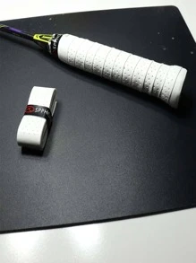 Tennis Racket Grip Tape (6 Grips) Sweat-Absorbing Handle Grip for Tennis, Badminton, Squas - White - View 2