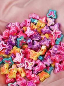 10入組/套創意蝴蝶設計DIY珠子適合女士DIY首飾製作 - 彩色 - 查看 3