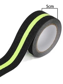 1pc PET Tape, Non-slip Glow In The Dark Tape For Home - Black - View 3