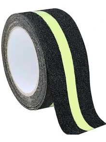 1pc PET Tape, Non-slip Glow In The Dark Tape For Home - Black - View 9