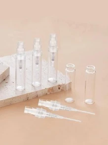 Portable Clear Refillable Spray Bottle, 1pc/5pcs 3ml Perfume Atomizer, Mini Refillable Perfume Bottle, Fragrance Empty Bottle, Scent Pump Case, Valentine's Day Gift And Travel Essential, Business Trip Back To School - Clear - View 2
