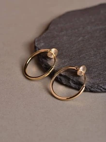 2 chiếc vòng bít tai tối giản - Vàng - Xem 1