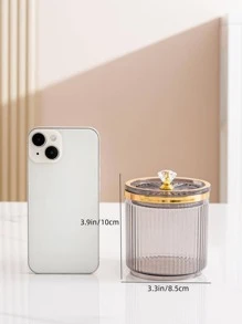 1入組透明食品儲物罐，家用多功能食品儲物容器 - 彩色 - 查看 2