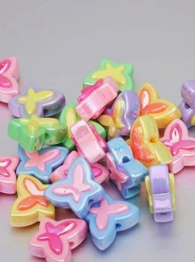 10入組/套創意蝴蝶設計DIY珠子適合女士DIY首飾製作 - 彩色 - 查看 3