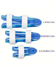 1pc Blue Aluminum Alloy Finger Guard - Silver - View 2