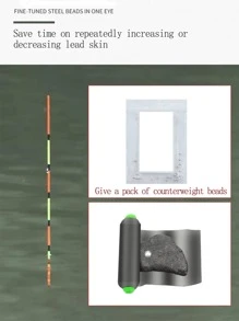 NIUTIANYANG 1pc Dark Grey Fishing Tungsten Sinker Mud - Dark Grey - View 8