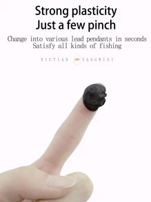 NIUTIANYANG 1pc Dark Grey Fishing Tungsten Sinker Mud - Dark Grey - View 4