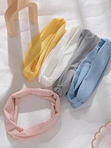 Breathable Pink Polyester Sports Headband - Pink - View 7