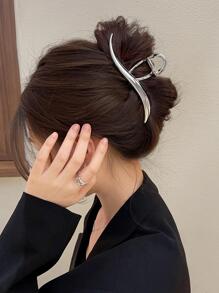 1入組女性波浪狀的造型時尚髮爪適用於日常